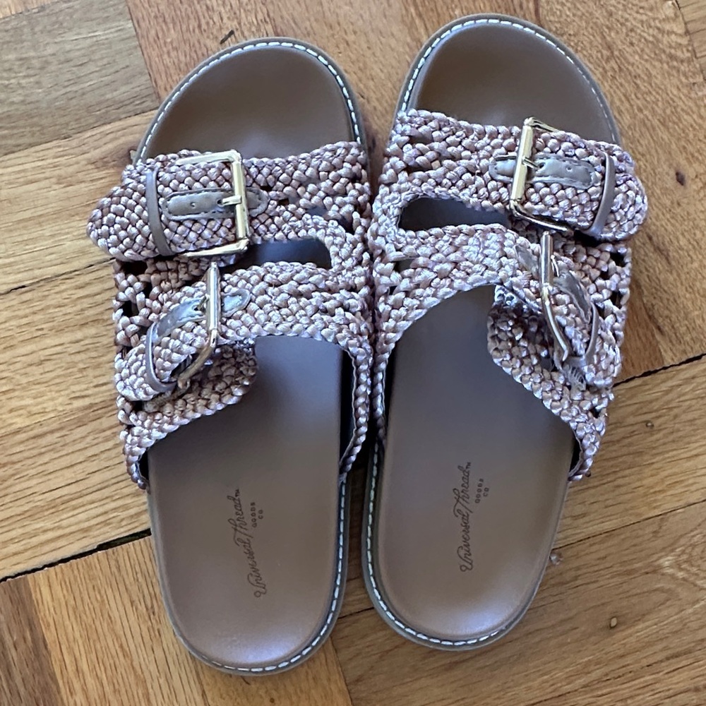 Universal Thread Tan Buckle Sandals - Picture 2 of 3